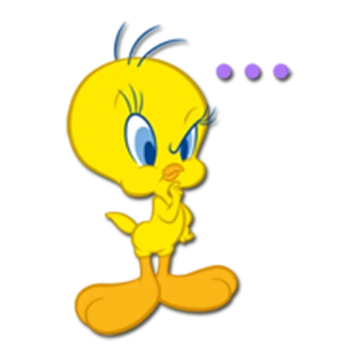 наклейка стикер твитти, стикер твитти, наклейки для мебели tweety, looney tunes, твитти