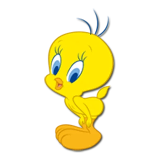 стикер твитти, твитти, tweety, твитти канарейка, твити