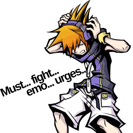 characters, n kindergartly sakuraba, neku sakuraba, anime characters, the world ends with you