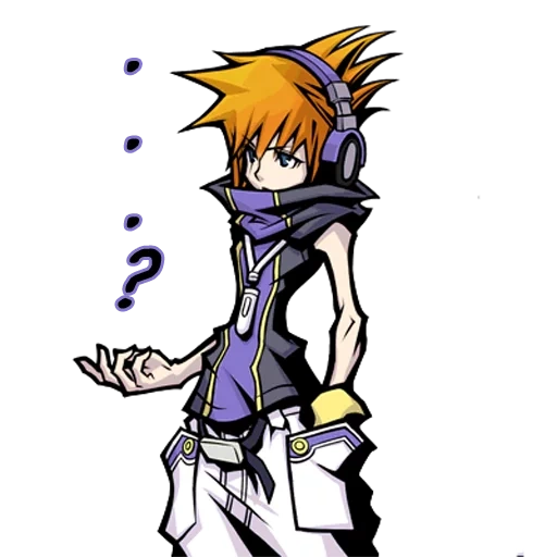 neku sakuraba, personagens de anime, personagens desenhos de anime, o mundo acaba com você, o mundo termina com você o jogo