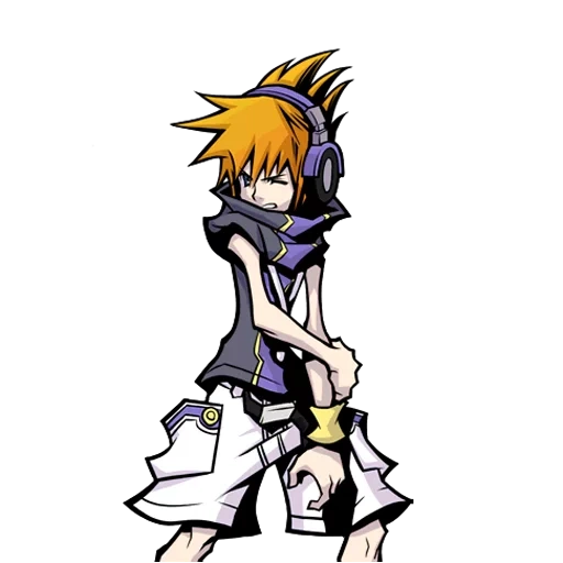 neku sakuraba, anime drawings, anime characters, the world ends with you are characters