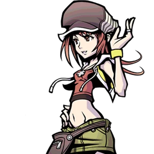 twewy shiki, anime girls, the heroine of the anime, the world ends with you