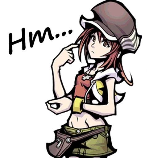 emoticon di emoticon, anime eroina, i personaggi degli anime, the world ends with you