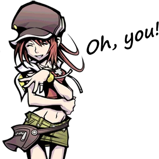 shiki twewy, anime girls, personagens de anime, o mundo acaba com você