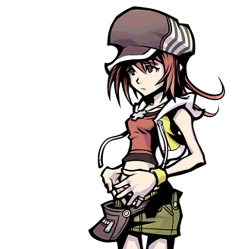 shiki twewy, a heroína do anime, personagens de anime, o mundo acaba com você