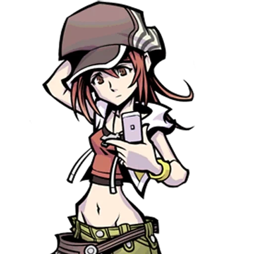 the heroine of the anime, the world ends with you
