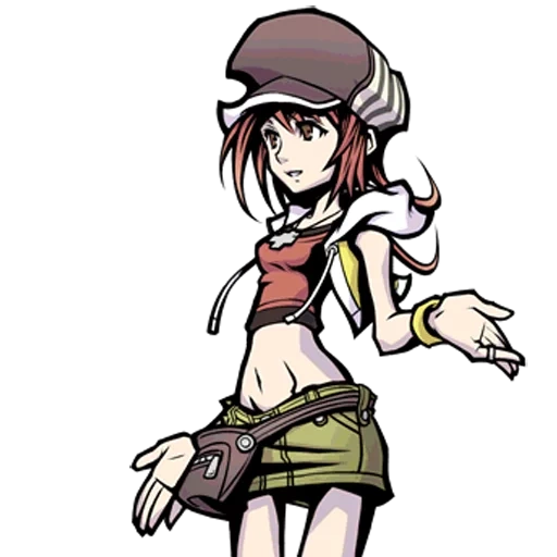 twewy shiki, chica de animación, theworld ends with you