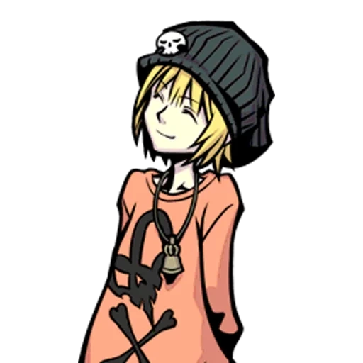 the heroine of the anime, twewy characters, megumi kitaniji, the world ends with you