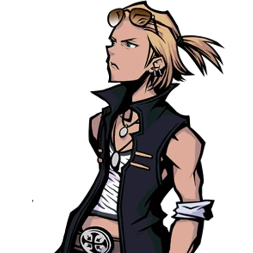 q personagem, joshua twewy, personagens de anime, a filha de hizashi yamada, o mundo acaba com você