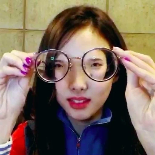 glasses, twise mem, twice jihyo