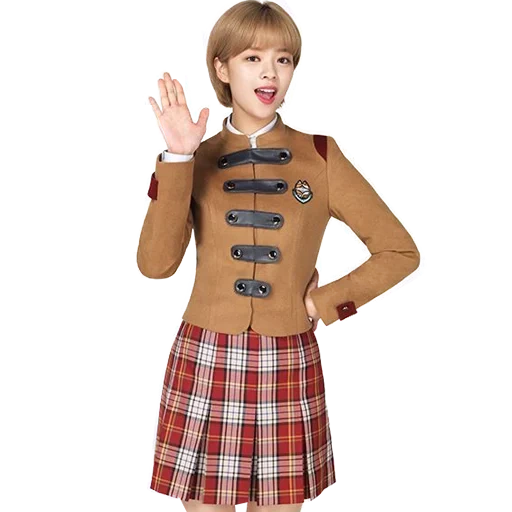 school uniform, school clothes, twise school uniform, the school uniform is fashionable, burgundy school uniform