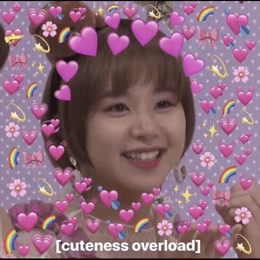 asiatiques, twice, twice blague, iu heart meme, mème de cœur tordu