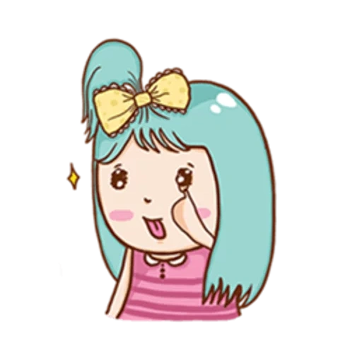 chibi, gambar kawaii, animasi suzy, gadis gadis cantik membuat sketsa