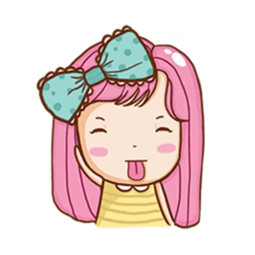 pacote, clipart, kavai girls