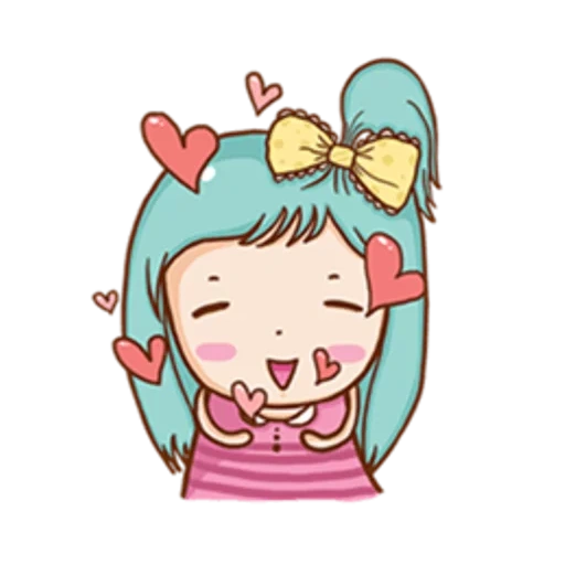 kawaii, gambar, animasi suzy, anime karakter chibi