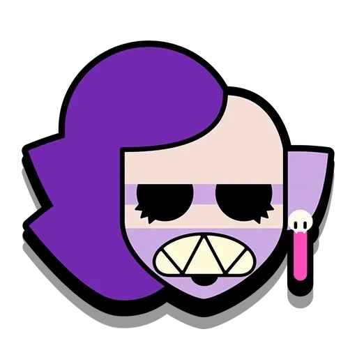 brawl stars, brawl stars pins, brawl stars shelley, mortis golpeó al equipo estrella