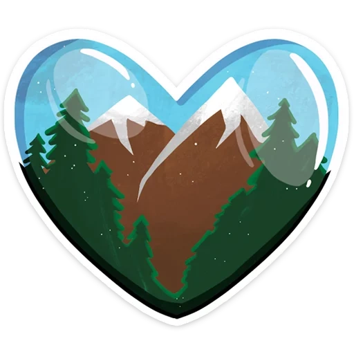 twin peaks, mountain heart, plus haut que la montagne, tapis de souris à double pic