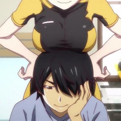 monogatari, araragi koyomi, alamu xiaomei torso, story loop 4 film, meme monogatari araaragi