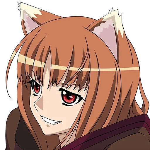 hollo si bijak, spice wolf, serigala itu beracun, bumbu serigala anime, anime wolf spice hollo