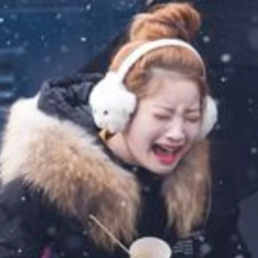 asiatique, l'hiver, rhin deux fois, dahyun deux fois, fille d'hiver