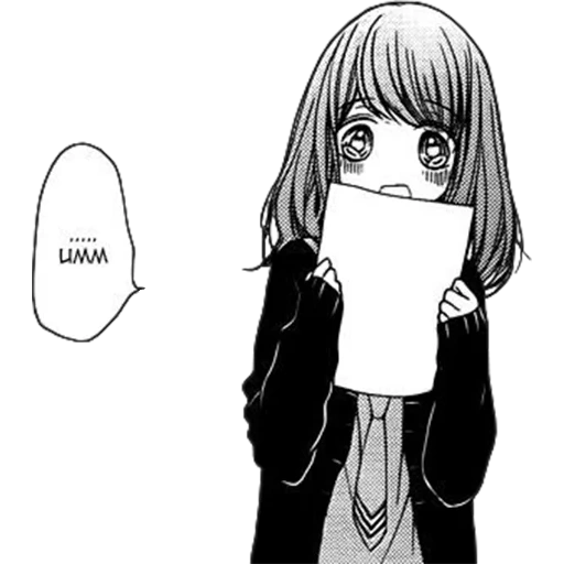 manga, manga anime, manga fille, anime noir blanc, belles filles manga