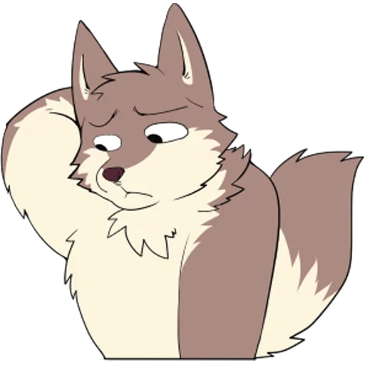 fox, anime, dog, dog character, character illustration