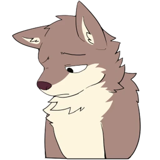 anime, chien chien, loup trouvé, dessin de chien, personnage de chien