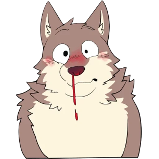 fox, animação, personagem, timber wolf, ilustração de personagem