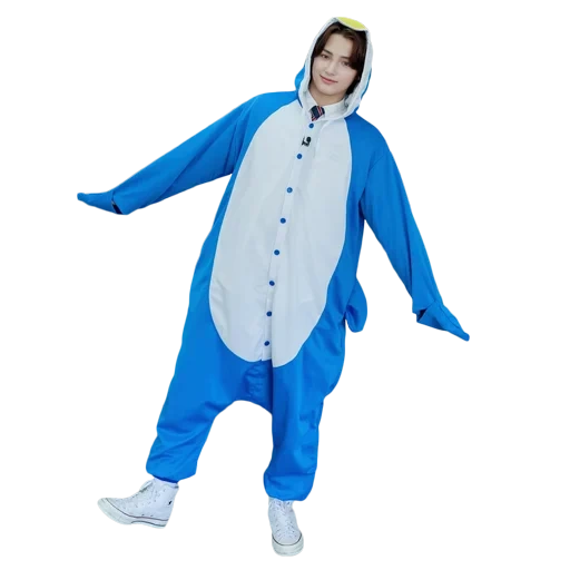 kigurumi, kigurumi shark, kigurumi dolphin, kigurumi penguin, kigurumi shark is gray