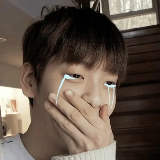 nam tae hyung, zheng zhongguo, bangtan boys, emoji pack k pop doigts dans les yeux