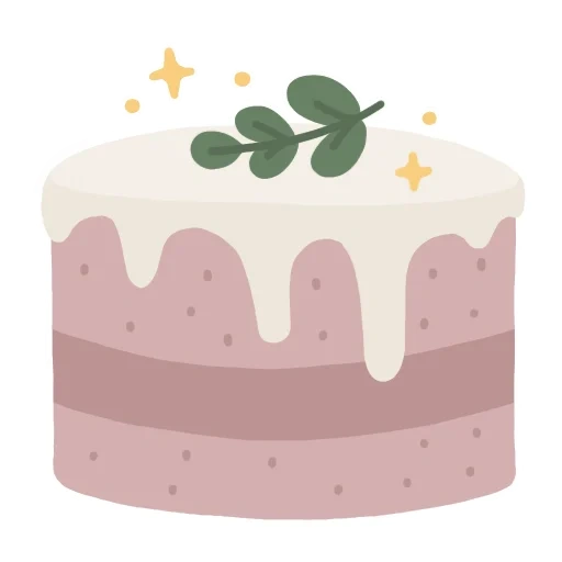 cake, иконка торт, торт рисунок 2д клубничный