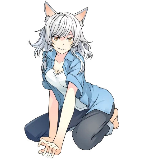 nekan, hanekawa hitam, hanekava tsubas, hanekava tsubas 18, anime gadis kucing