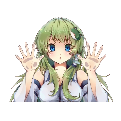 anime, kochiya sanae, personaggi anime