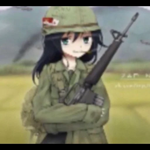 i militari, grengik 2021, anime di guerra, anime russian soldier, anime girl soldier