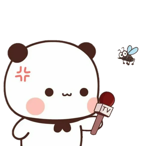 drawings, clipart, the drawings are cute, kawaii panda brownie