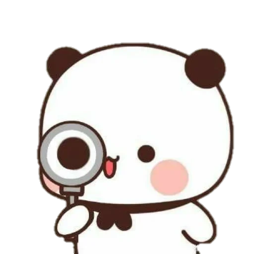 kawaii, clipart, chibi panda, panda is dear, panda is a sweet drawing