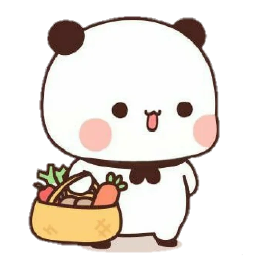 kawaii, kavai drawings, kawaii drawings, kawaii panda brownie, cute drawings of chibi