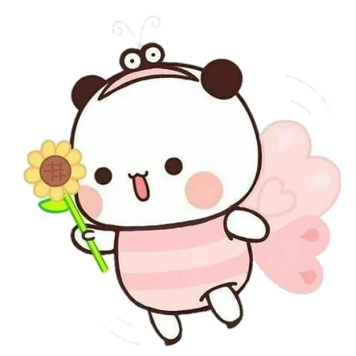 panda is dear, the drawings are cute, panda drawings are cute, panda is a sweet drawing, mochu peach goma birthday