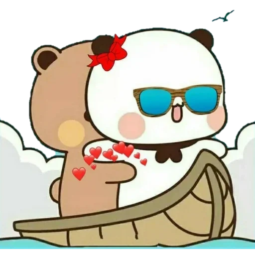 chibi, kawaii, milk mocha bear, beruang persik dan goma, mainan beruang moka susu