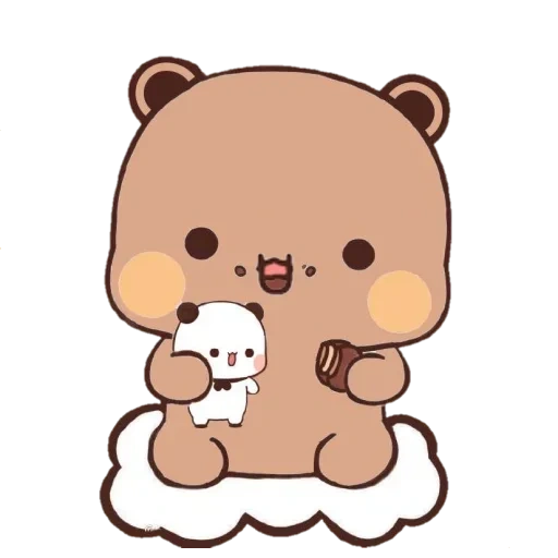 kawaii, kawaii, cute drawings, kawaii drawings, milk mocha bear mishka