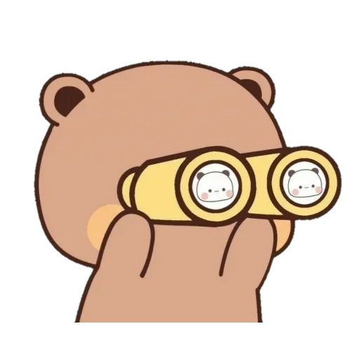 pin di, cute bear, cute cartoon, panda dudu bubu