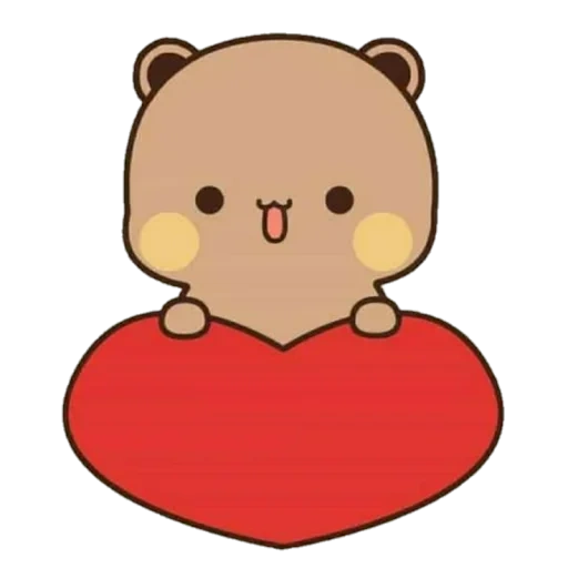 clipart, cute bear, cute drawings, chibi bear cub, kawaii cute bear