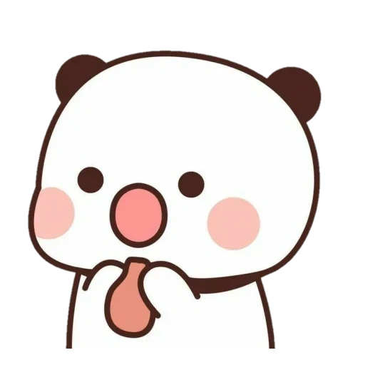 jouets, anime mignon, un joli motif, dessin de kawai, brownie kawai panda