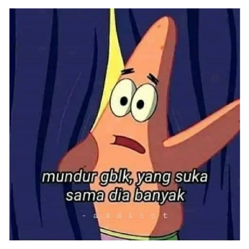 meme, patrick, patrick starr, meme patrick kecil, gratitude spongebob