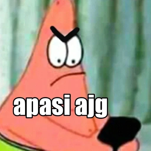 patrick, patrick, gadis, patrick starr, meme spongebob