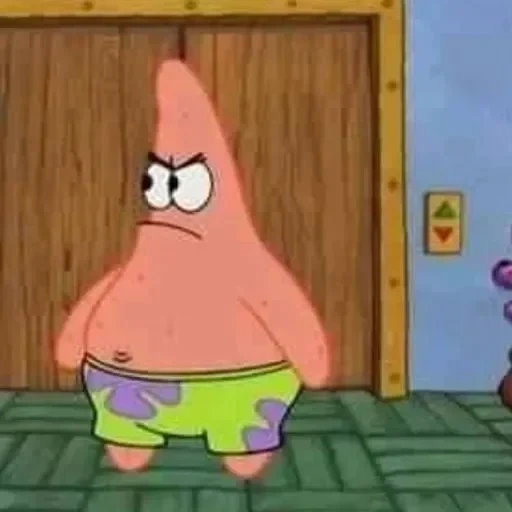 patrick, patrick starr, patrick shock, patrick esponja bebé, pantalones cuadrados de esponja bebé