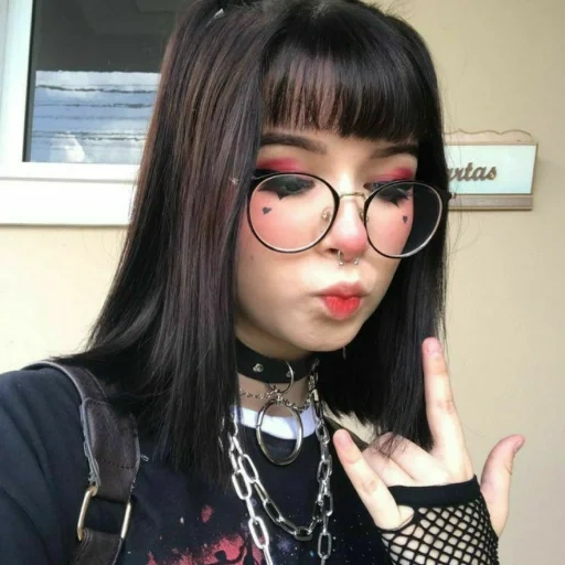 la ragazza, trucco emo, trucco coreano, trucco asiatico, ragazze asiatiche