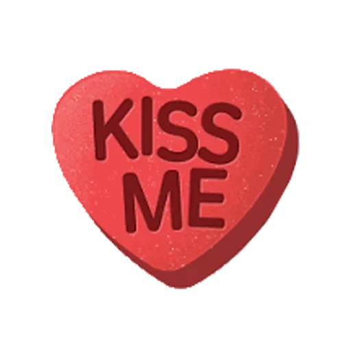 kiss me, icona del bacio, adesivi kiss me, cuore kiss me, baciami il ciuccio adesivo