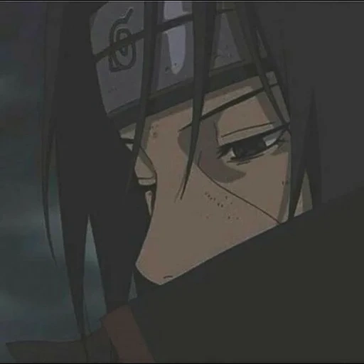 итачи, itachi, наруто, рисунок, итати утиха