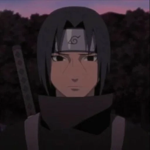 itachi, naruto, surface de glace, nagamon uchibo, couleur endogène